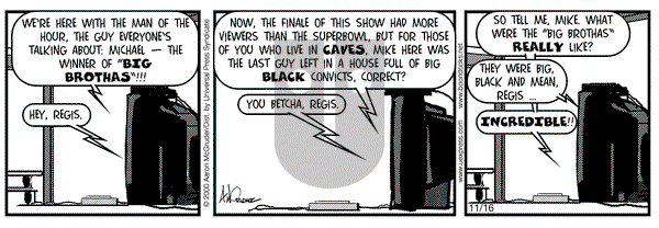 The Boondocks on Thursday November 16, 2000 Comic Strip