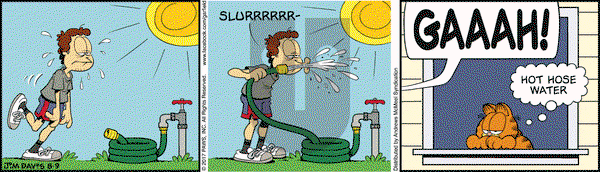 Garfield on Wednesday August 9, 2017 Comic Strip