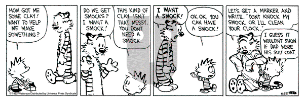 Calvin and Hobbes on Monday June 22, 1992 Comic Strip