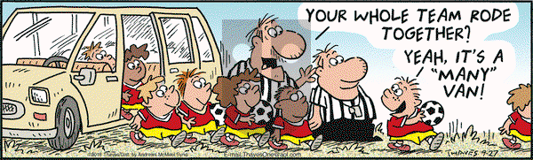 Frank and Ernest on Thursday September 27, 2018 Comic Strip