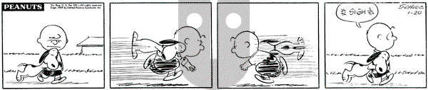 Peanuts on Tuesday January 20, 1959 Comic Strip