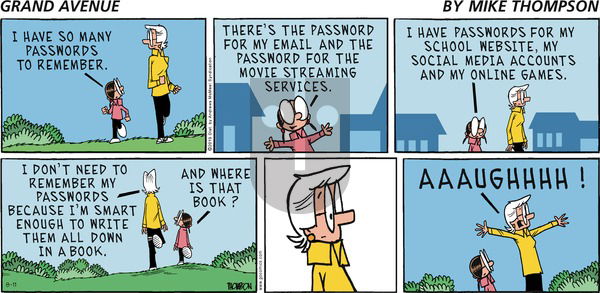 Grand Avenue on Sunday August 11, 2019 Comic Strip