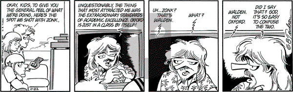Doonesbury on Tuesday November 22, 1988 Comic Strip