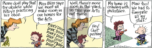 Cul de Sac on Wednesday March 18, 2015 Comic Strip