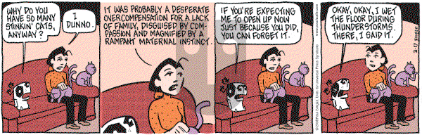 Pooch Cafe on Friday March 17, 2006 Comic Strip