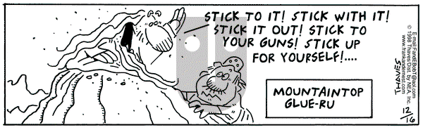 Frank and Ernest on Wednesday December 16, 1998 Comic Strip