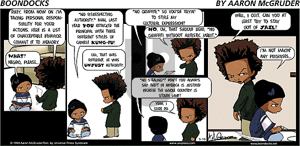 The Boondocks on Sunday December 17, 2006 Comic Strip