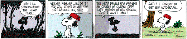 Peanuts on Friday January 9, 2004 Comic Strip