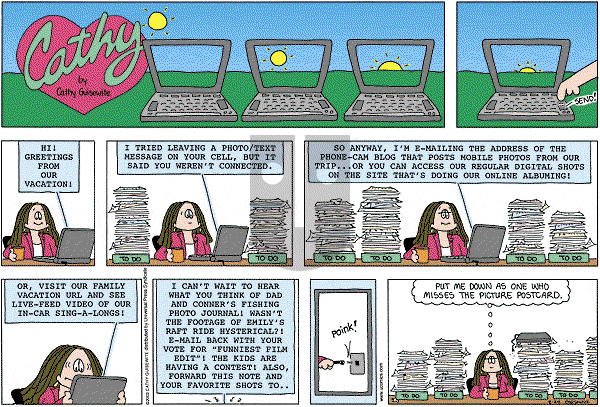 Cathy Classics - Sunday August 24, 2003 Comic Strip