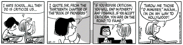 Peanuts on Tuesday October 11, 1983 Comic Strip