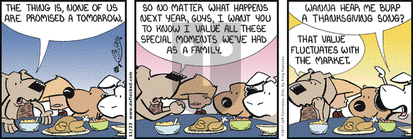 DeFlocked on Thursday November 23, 2017 Comic Strip