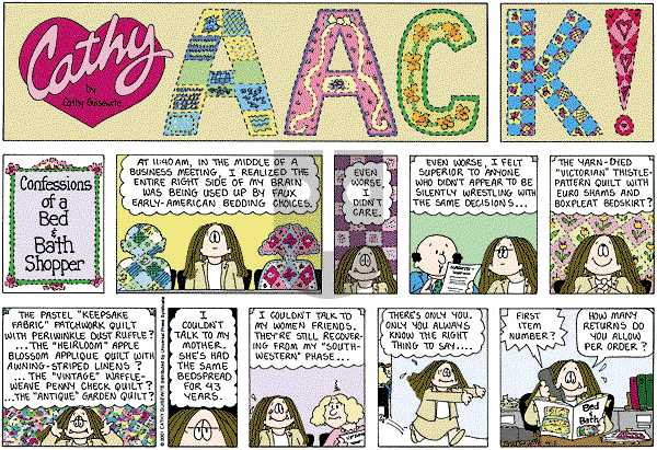 Cathy Classics - Sunday April 1, 2012 Comic Strip
