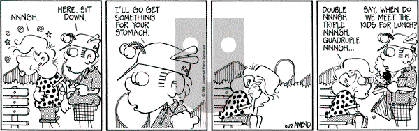 FoxTrot on Saturday June 22, 1991 Comic Strip