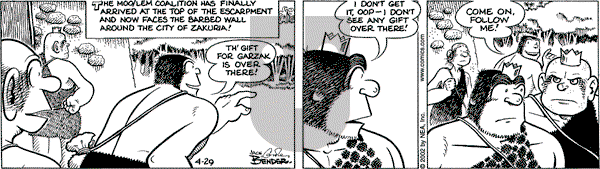 Alley Oop on Monday April 29, 2002 Comic Strip