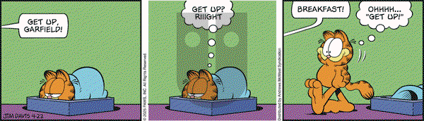 Garfield on Tuesday April 22, 2025 Comic Strip