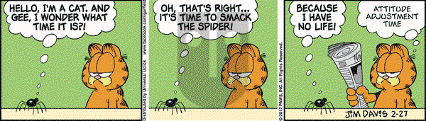 Garfield on Monday February 27, 2012 Comic Strip