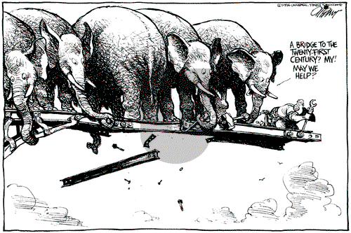 Pat Oliphant on Wednesday November 6, 1996 Comic Strip