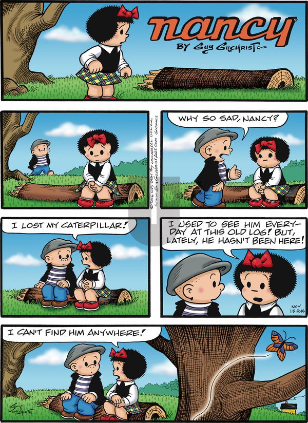 Nancy on Sunday November 13, 2016 Comic Strip
