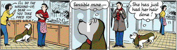 Fred Basset on Tuesday March 8, 2016 Comic Strip