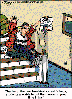 Close to Home on Wednesday November 23, 2011 Comic Strip
