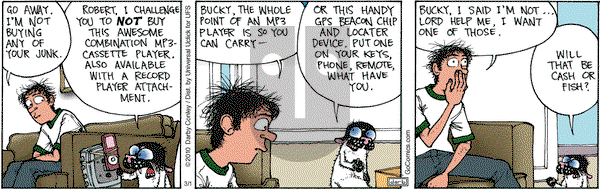 Get Fuzzy on Friday March 1, 2013 Comic Strip
