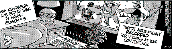 Rose is Rose on Thursday November 20, 1997 Comic Strip