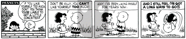 Peanuts on Thursday October 25, 1956 Comic Strip