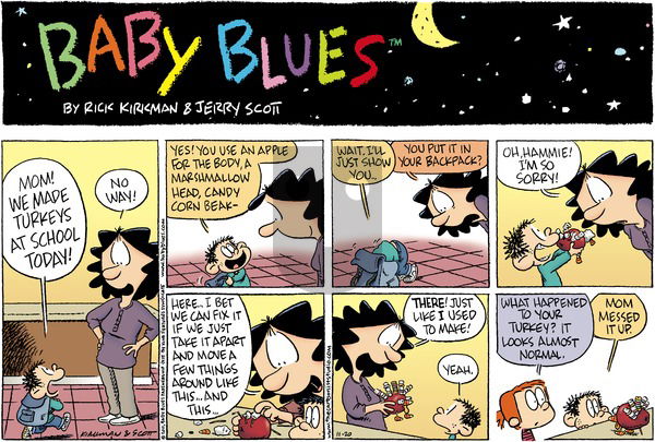 Baby Blues on Sunday November 20, 2011 Comic Strip