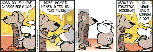 DeFlocked on Tuesday February 6, 2018 Comic Strip