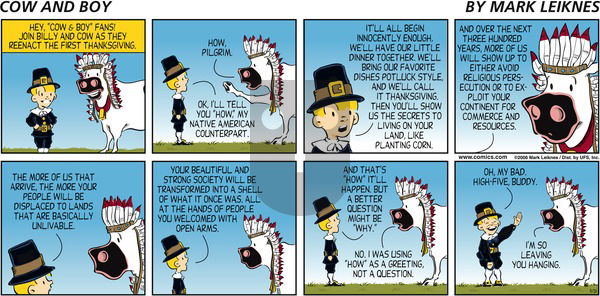 Cow and Boy Classics on Sunday November 26, 2006 Comic Strip