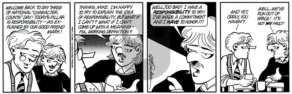 Doonesbury on Wednesday July 3, 1996 Comic Strip