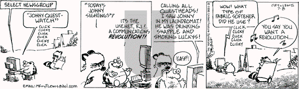 Over the Hedge on Monday August 19, 1996 Comic Strip