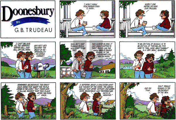 Doonesbury on Sunday May 26, 1985 Comic Strip