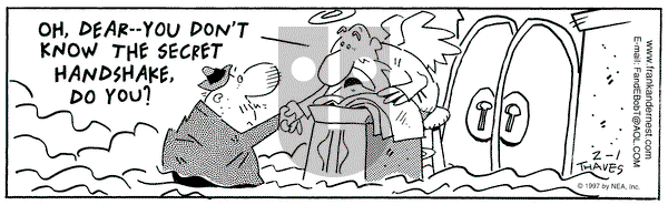 Frank and Ernest on Saturday February 1, 1997 Comic Strip