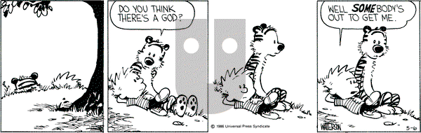 Calvin and Hobbes on Tuesday May 6, 1986 Comic Strip