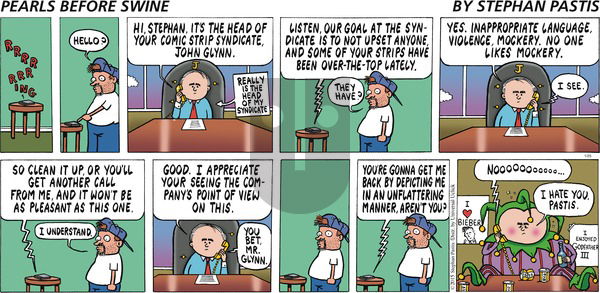 Pearls Before Swine on Sunday January 25, 2015 Comic Strip
