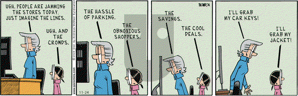 Grand Avenue on Friday November 24, 2023 Comic Strip