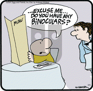 Ziggy on Thursday March 5, 2020 Comic Strip