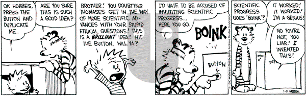 Calvin and Hobbes - Wednesday January 8, 2020 Comic Strip