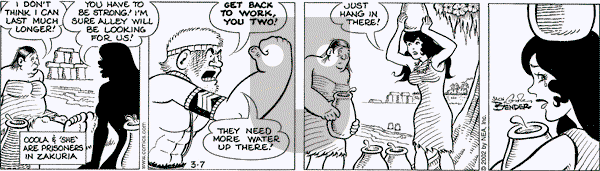 Alley Oop on Thursday March 7, 2002 Comic Strip