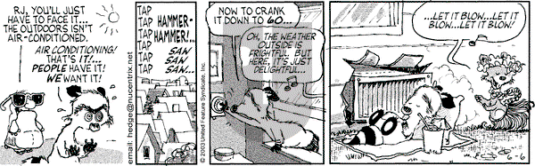 Over the Hedge on Friday June 6, 2003 Comic Strip