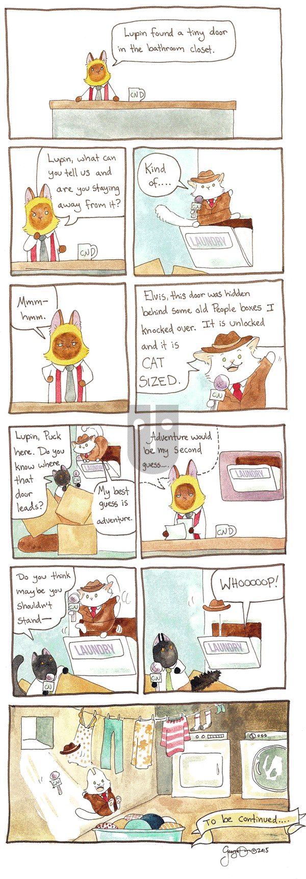 Breaking Cat News on Monday August 17, 2015 Comic Strip