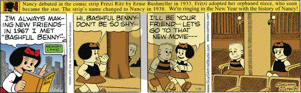 Nancy on Friday January 19, 2018 Comic Strip