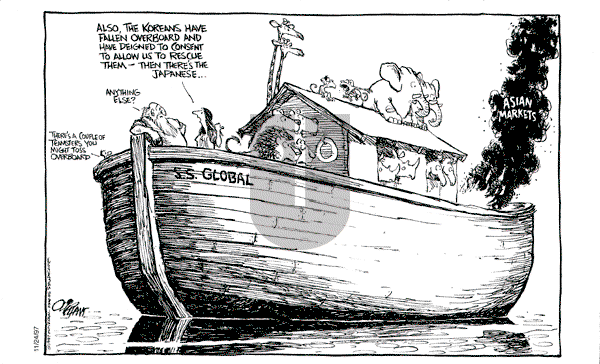 Pat Oliphant - Monday November 24, 1997 Comic Strip