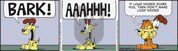 Garfield on Wednesday February 22, 2017 Comic Strip