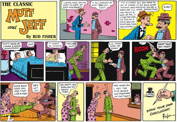 Mutt & Jeff - Sunday August 7, 2022 Comic Strip