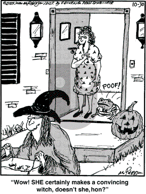 Close to Home on Tuesday October 30, 2007 Comic Strip