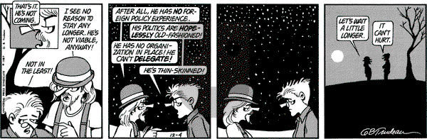 Doonesbury on Friday December 4, 1987 Comic Strip
