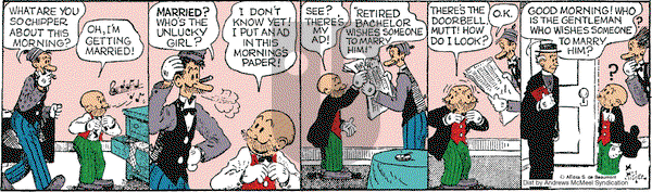 Mutt & Jeff - Tuesday December 3, 2024 Comic Strip