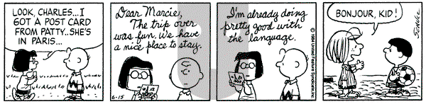 Peanuts on Friday June 15, 1984 Comic Strip